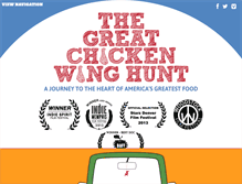 Tablet Screenshot of chickenwinghunt.com